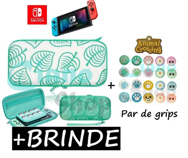 Bolsa Animal Crossing + Grips - Nintendo Switch