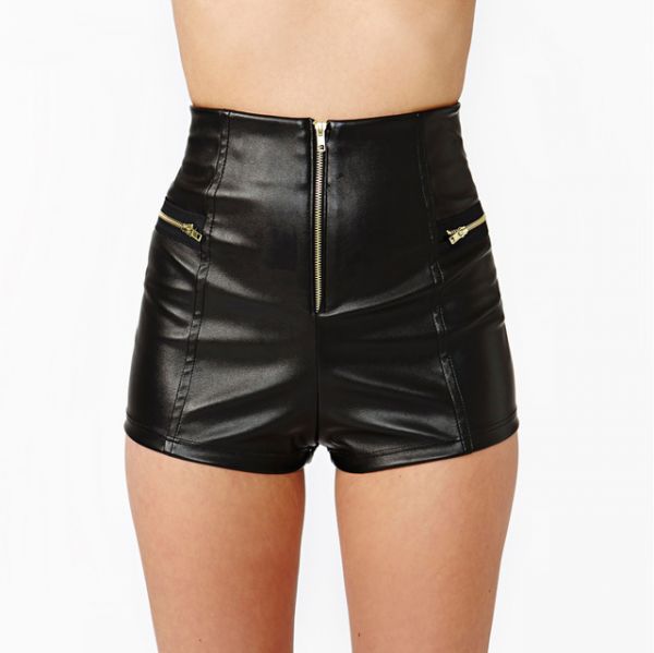 Novo estilo europeu de Shorts cintura alta
