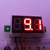 Voltímetro LED Vermelho 3 fios 4,5/30v