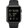 Apple Watch Sport Cinza Espacial com Pulseira Esportiva Preta, 42 mm, Wi-Fi, Bluetooth e 8 GB