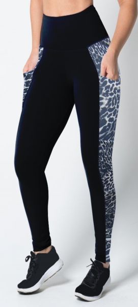 calça legging bolsos plus 48/50, cintura alta, tecido suplex e crepe