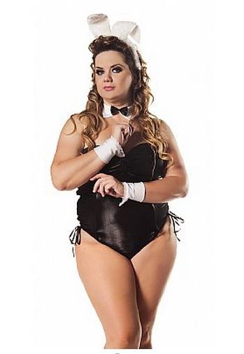 Fantasia Coelinha Plus Size Hot Flowers