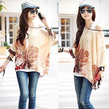 Moda Luxo: Blusa Chifon, de Ótima Qualidade. Frete Grátis.