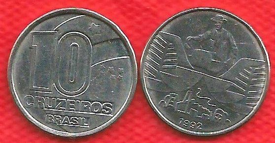 BX419 - 10 Cruzerios 1992 - ESCASSA