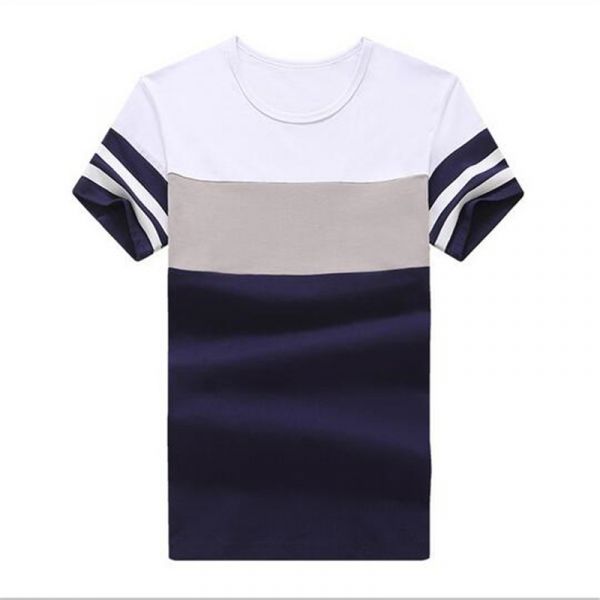 Camisa Masculina Casual Verão Manga Curta Listrado Fashion