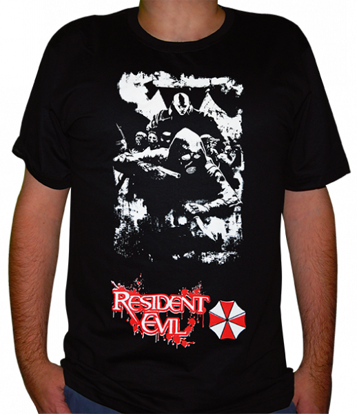 camiseta Resident Evil - Mercenários da Umbrella