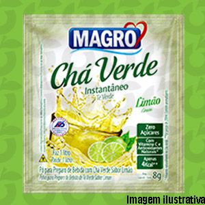 Chá Verde Limão 8 Gramas Magro Só Paga o Frete