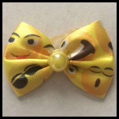 Laço cetim Emotions amarelo P