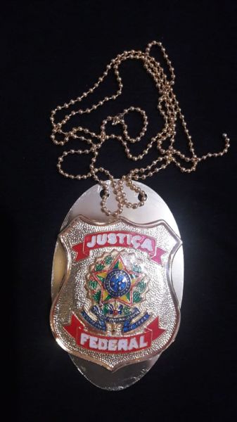 DISTINTIVO JUSTIÇA FEDERAL DOURADO