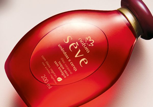 Óleo Desodorante Hidratante Corporal Toque Seco Amêndoas e Cereja Sève - 200ml