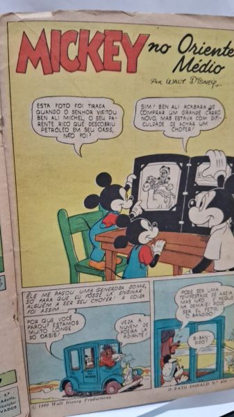 Pato Donald 450 Abril 1960 Gibi antigo Disney