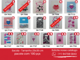 Sacola P/ presente 5- 25x35 PT C/ 100 pçs