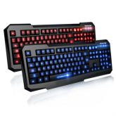 Pro teclado retroiluminado LED Backlight Gaming USB