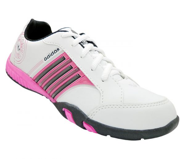 Tênis Feminino Adidas F600 Branco e Rosa