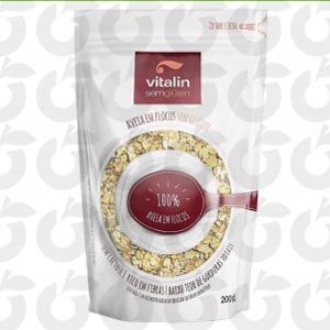 Aveia Flocos Sem Glúten 200 Gramas Vitalin