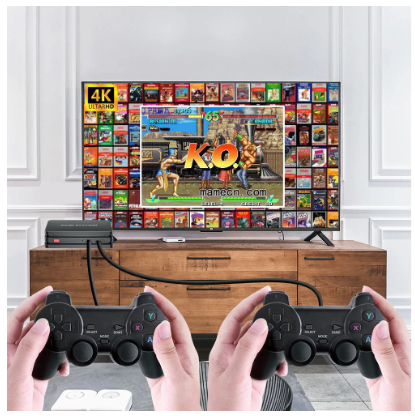 Video Game Console 2.4G Double Wireless Controller Game Stick 4K 10000 Games 64GB Retro Games For PS