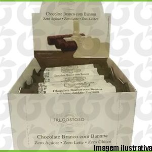 Alfarroba de Chocolate Branco com Banana Display 25g 20Unid Tri-Gostoso