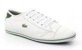 SAPATENIS LACOSTE COURO BRANCO C/ VERDE - LBV-006