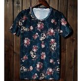 Casual T-shirt de impressão dos homens #01416047