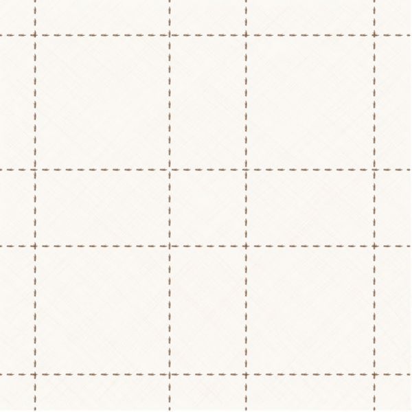 Papel de Parede Bambino's Bobinex (Nacional) - Xadrez Pontilhado (Marrom/ Bege) 3333