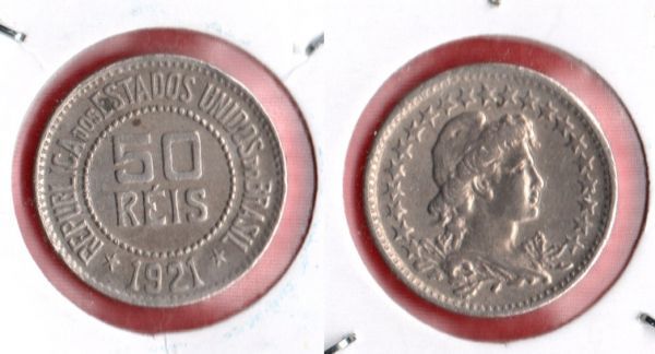 V066-4 - 50 Réis 1921-Tiragem 682.000