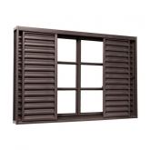 Veneziana Correr Aco Pintura Primer 6 Folhas S/Grade  Código do produto: 87130372