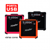 CAIXA DE SOM MULTIUSO GT15 MASTER USB/VÁRIAS CORES