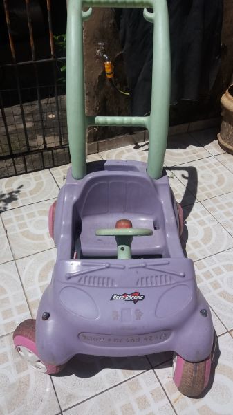 Carrinho Race Chrome com Empurrador