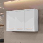 Armario Aereo Talisma 120 3P Branco Arte Moveis