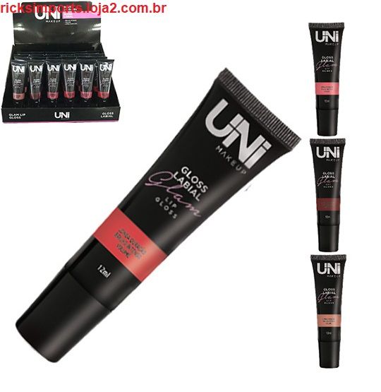 BRILHO LABIAL LIP GLOSS GLAM LONGA DURACAO 12ML COLORS
