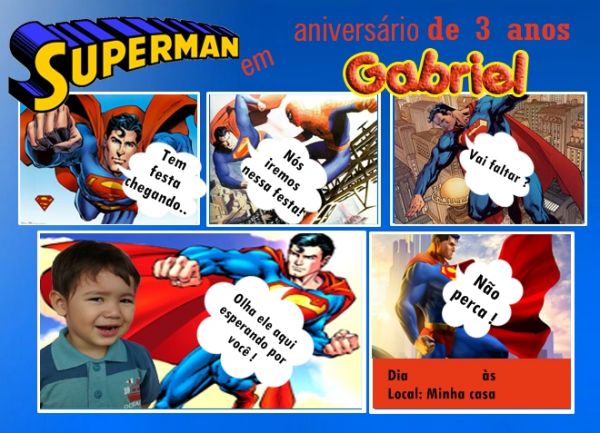 Kit Festa Digital PersonalizadoSuper Homem 2 25 itens para imprimir