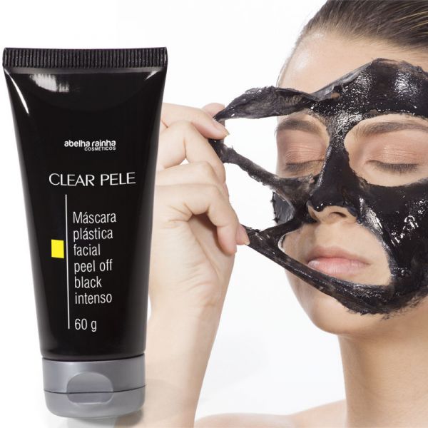 3647 CLEAR PELE - MÁSCARA PLÁSTICA FACIAL PEEL OFF BLACK INTENSO - 60G