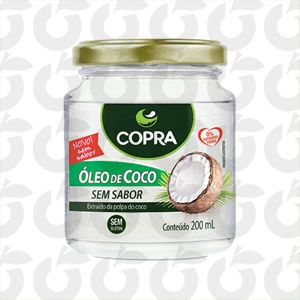 Óleo de Coco Sem Sabor 200ml Copra