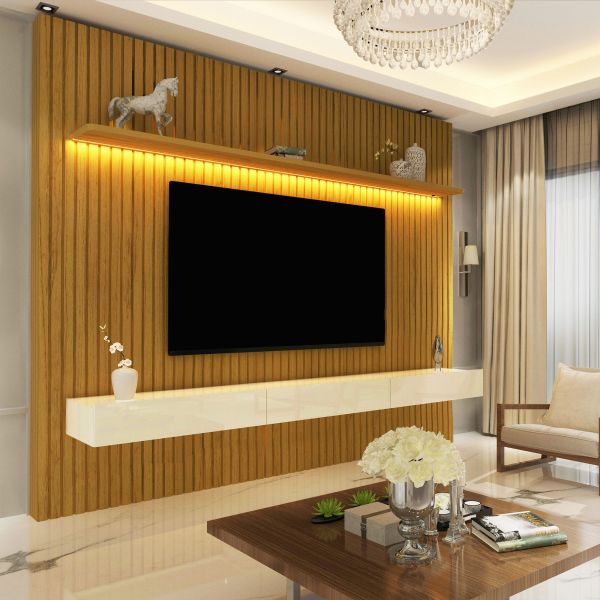 0551342 Home Nobre Ripado 230 1P3G com LED Naturale.Off White Gelius