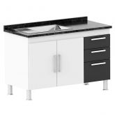 Gabinete Gemeos 114 2P3G sem Tmp Branco.Preto Quarta Divisao