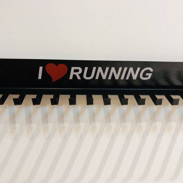 Porta medalha I LOVE RUNNING 30 ganchos