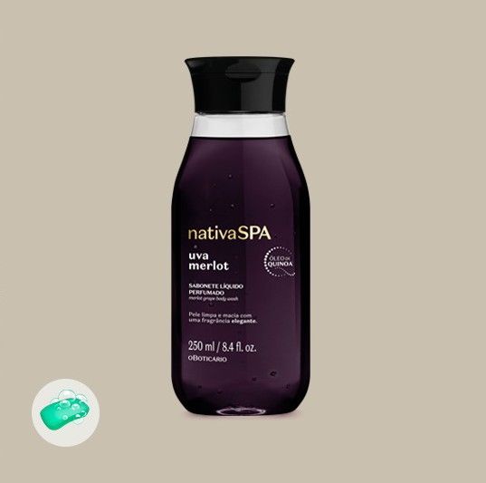 NATURA,SABONETE LÍQUIDO NATIVA SPA (MALBEC) - 250 ML