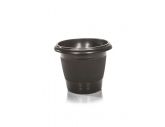 VASO REDONDO - PRETO - 1,75 LITROS (17cm)