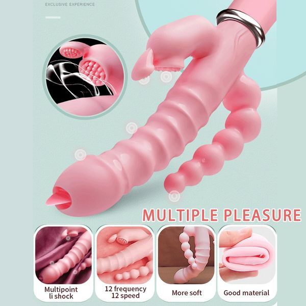 Vibrador Ponto G 3 x 1  12 modos Luxo