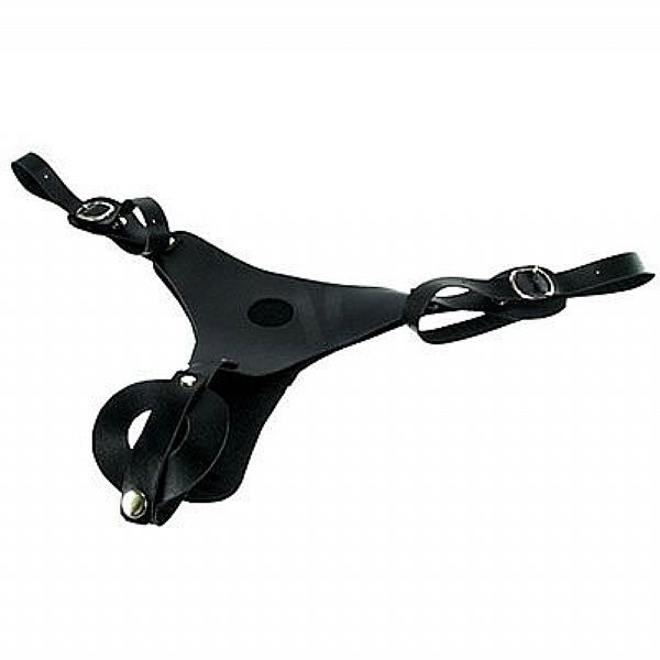 Cinta Strap On Dual Penetrix com Suporte para Dois Pênis cor Preta