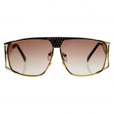 LARGE RETRO RHINESTONE ELVIS LAS VEGAS SUNGLASSES 1395