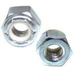 Porca sext 1/4 CH 7/16 travante zinc.