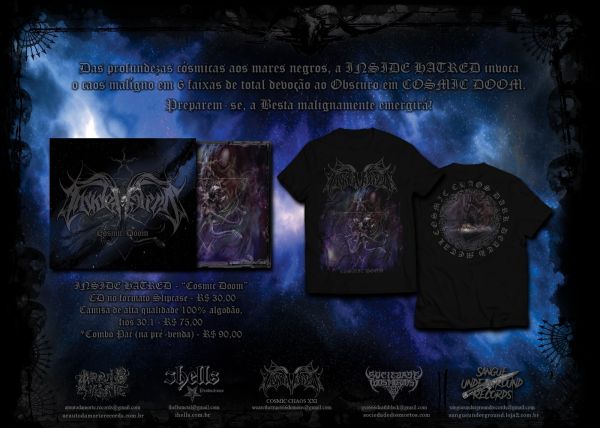 INSIDE HATRED - "Cosmic Doom". [COMBO_CD Slipcase_EP + Camisa]