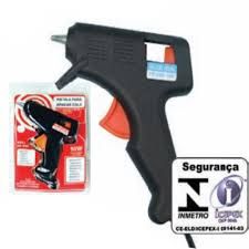 Pistola de Cola Bastão Kit 7MM 10 Watts Bivolt