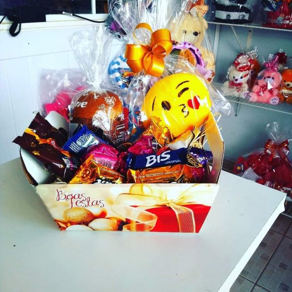 Mini cesta natal chocolate