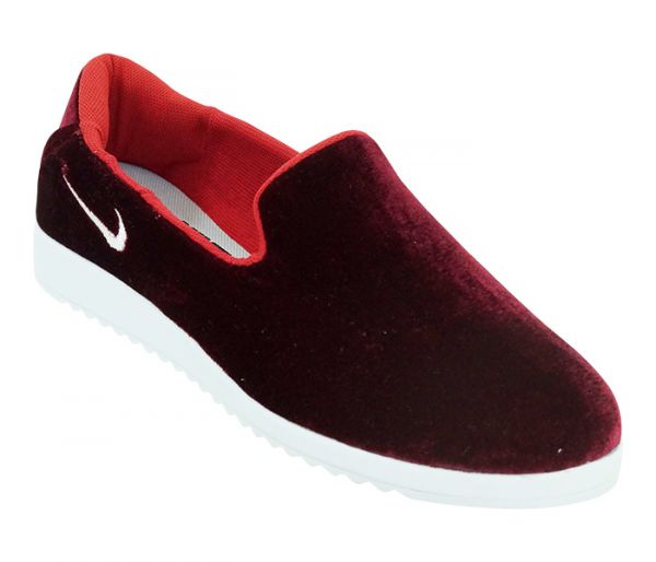 Sapatilha Feminina Nike Veludo Bordô