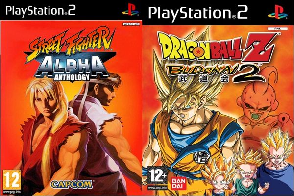 Kit Street Fighter Alpha Anthology + Dragon Ball Z Budokai 2