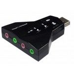 Placa De Som USB 2.0 Externo Canais USOM 20 4 Portas