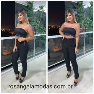 Calça com cinto