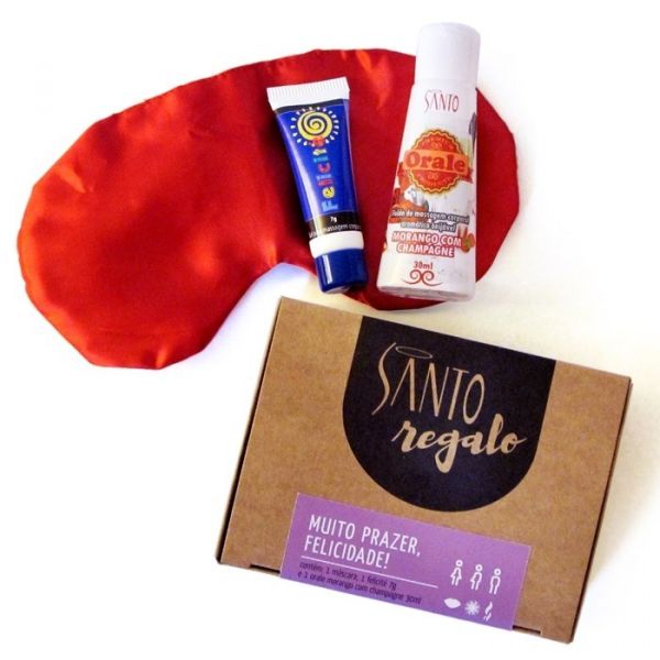 Kit Regalo Muito Prazer Felicidade Santo